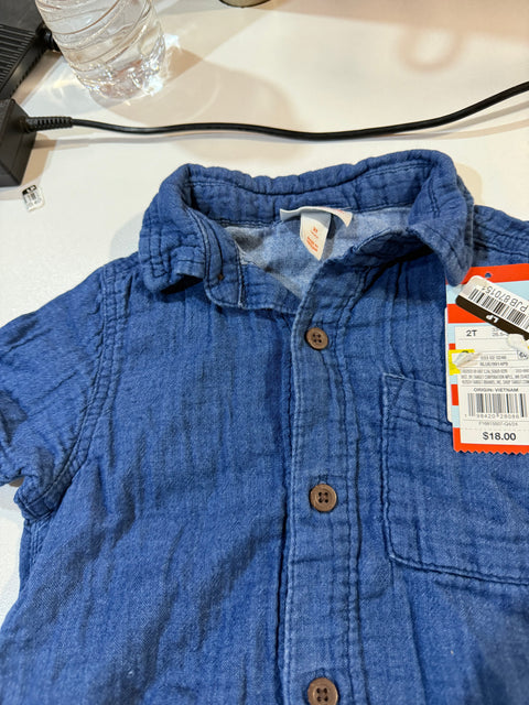 Carter's Just One You Baby Boy's Navy Chest Pocket Shirt | Carter's Just One You In Lebanon