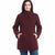 Vince Camuto Women's Dark Red Faux Wool Jacket