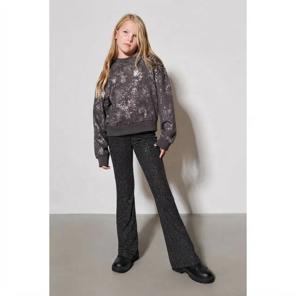 Sinsay Girl's Grey Vintage-Wash Sweatshirt