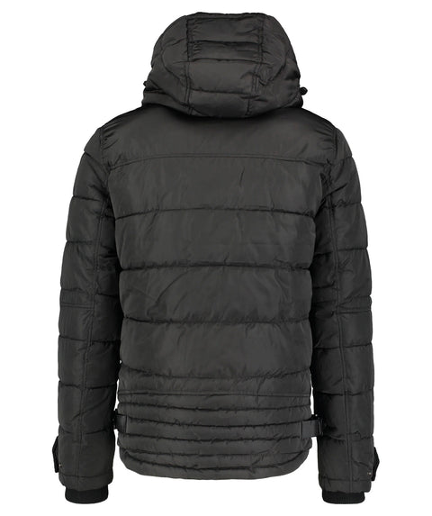 S.Oliver Men's Black Puffer Hooded Jacket | S.Oliver In Lebanon