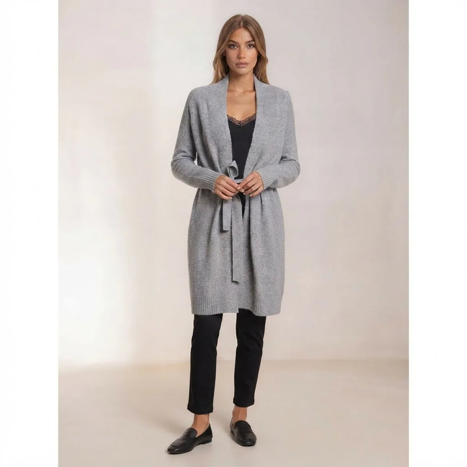 Sinsay Women's Light Grey Long Caredigan