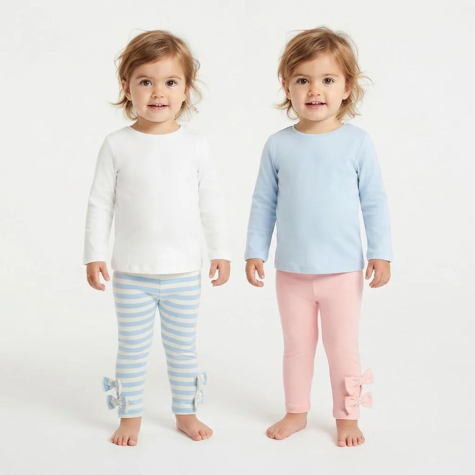 Sinsay Baby Girl's Light Pink & Blue Pack Of 2 Leggings