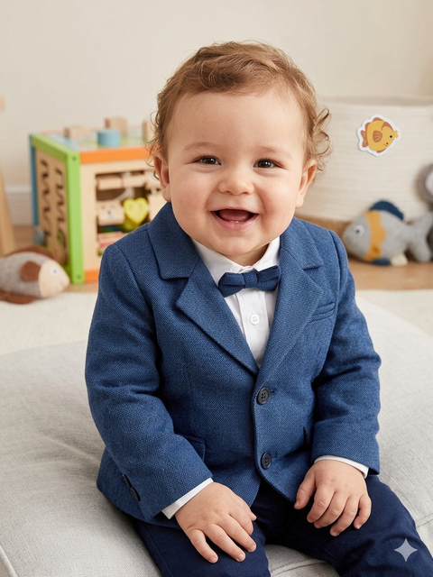 Charanga Baby Boy's Washed Navy Blazer | Charanga In Lebanon
