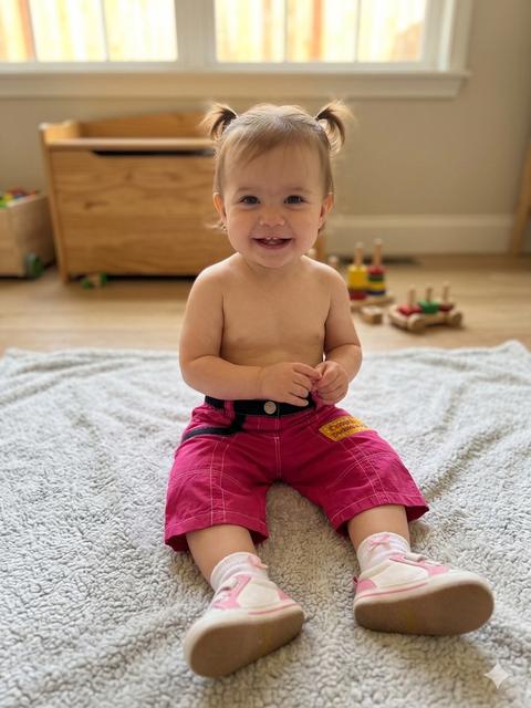 Disney Baby Girl's Fuchsia Bermuda Shorts | Disney In Lebanon