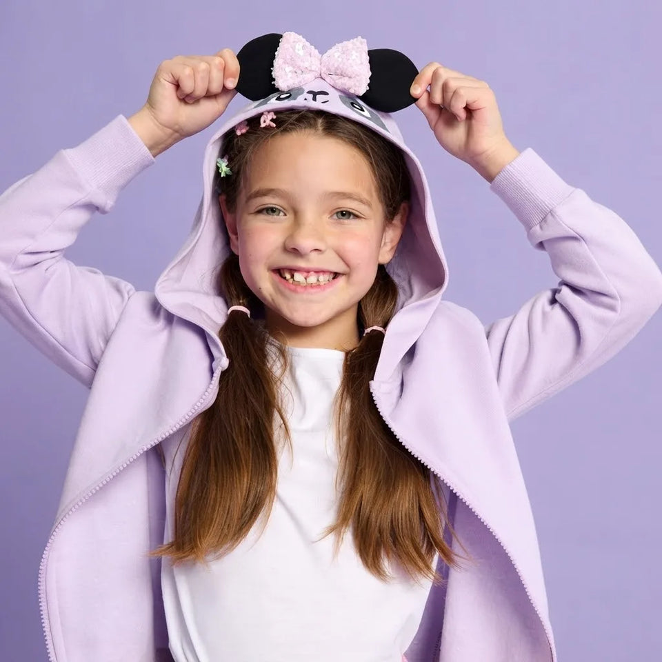 Sinsay Girl's Lavender Decorative Minnie Mouse Ears Jacket