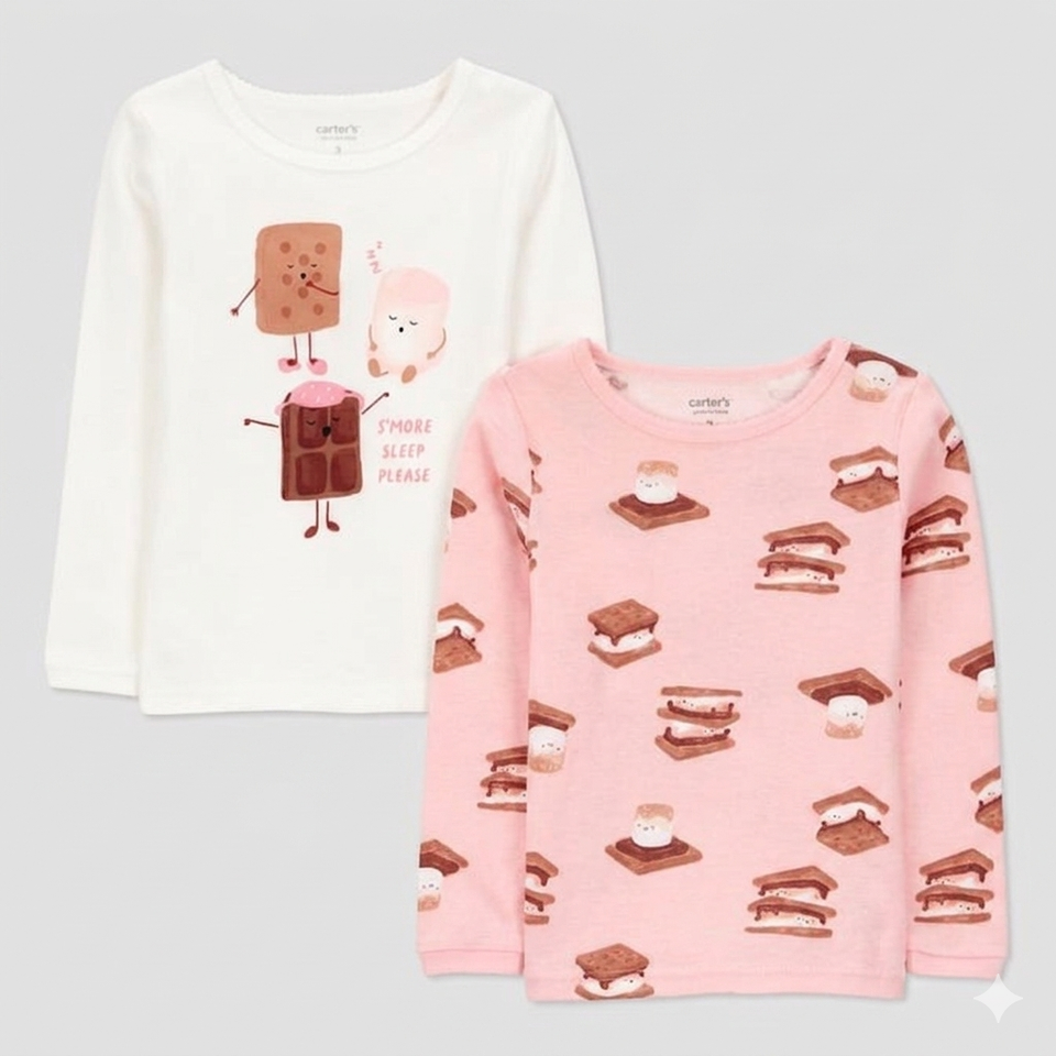 Carter's Just One You Baby Girl's Pink/White Cotton Long Sleeve Blouse | Carter's Just One You In Lebanon