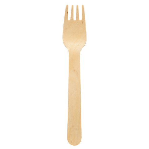 Duni Wooden 10 Piece Forks - 16cm | Duni In Lebanon