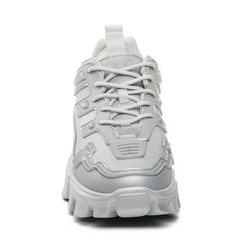 Steve Madden Men's Silver Prizer Lace Up Chunky Sneakers | Steve Madden In Lebanon