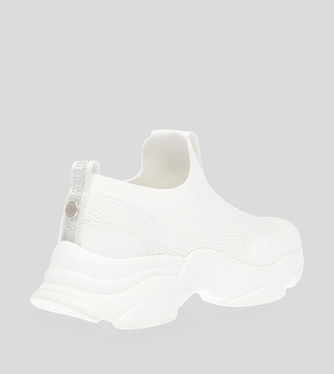 Steve Madden Men's White Movin On Knitted Sneakers | Steve Madden In Lebanon