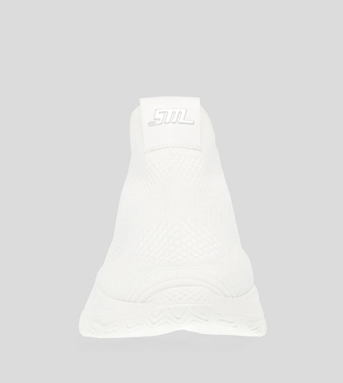 Steve Madden Men's White Movin On Knitted Sneakers | Steve Madden In Lebanon