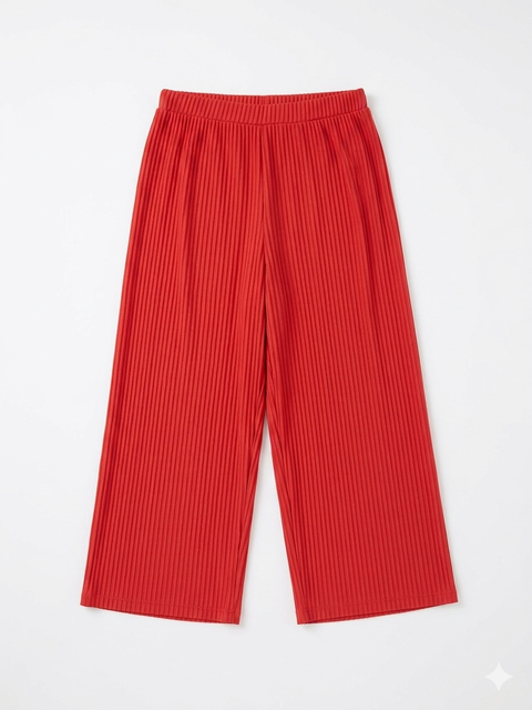 Charanga Girl's Red Ribbed Pants | Charanga In Lebanon
