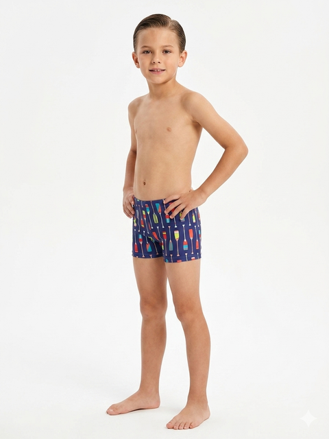 Top Top Boy's Navy Printed Swim Trunk | Top Top In Lebanon