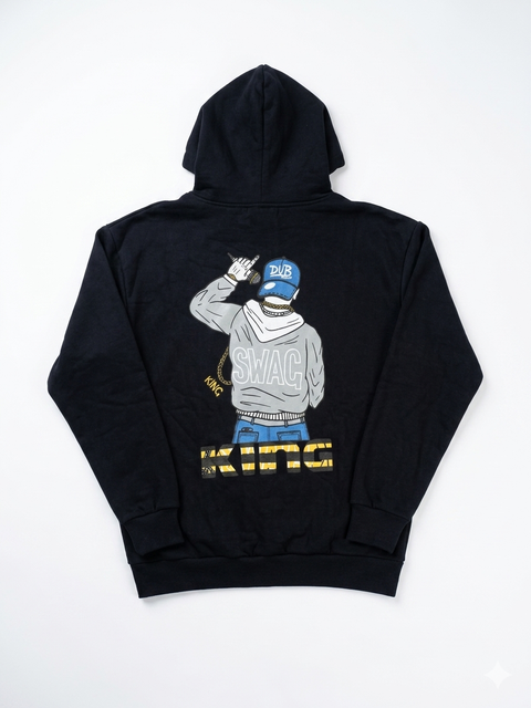 Fullamoda Men's Navy Back Printed Hoodies | Fullamoda In Lebanon