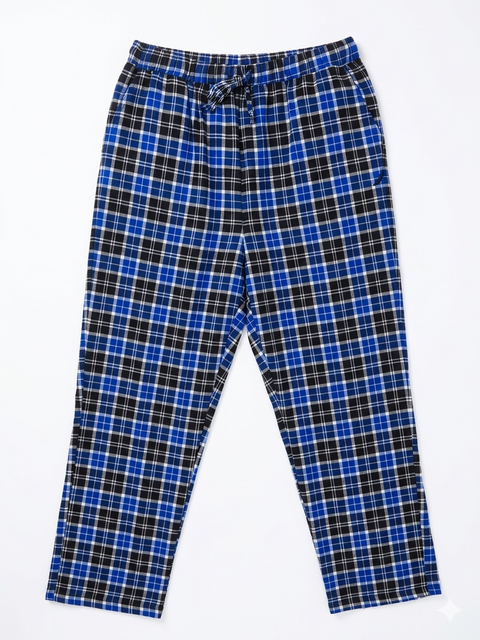Nautica Men's Navy & Blue Checked Pajama Pants | Nautica In Lebanon