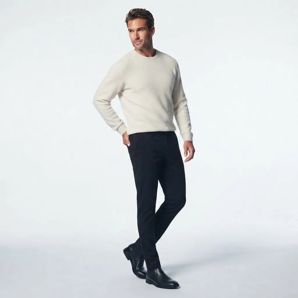 Sinsay Men's Black Slim-Fit Chino Trousers