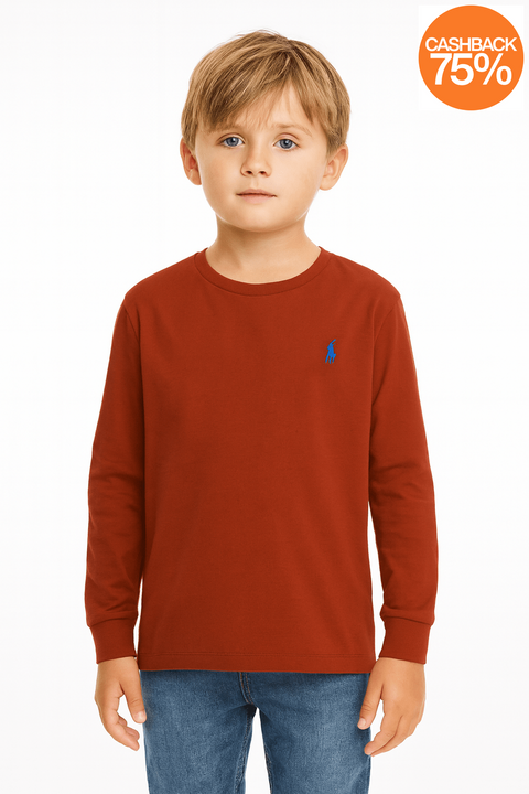 Polo Ralph Lauren Boy's Red Long Sleeve Blouse |Polo Ralph Lauren In Lebanon