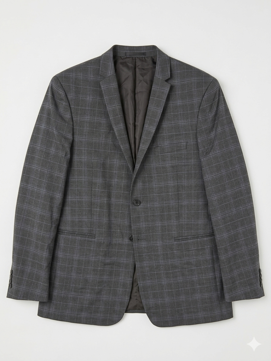 Michael Kors Boy's Grey Checked Slim Fit Blazer | Michael Kors In Lebanon