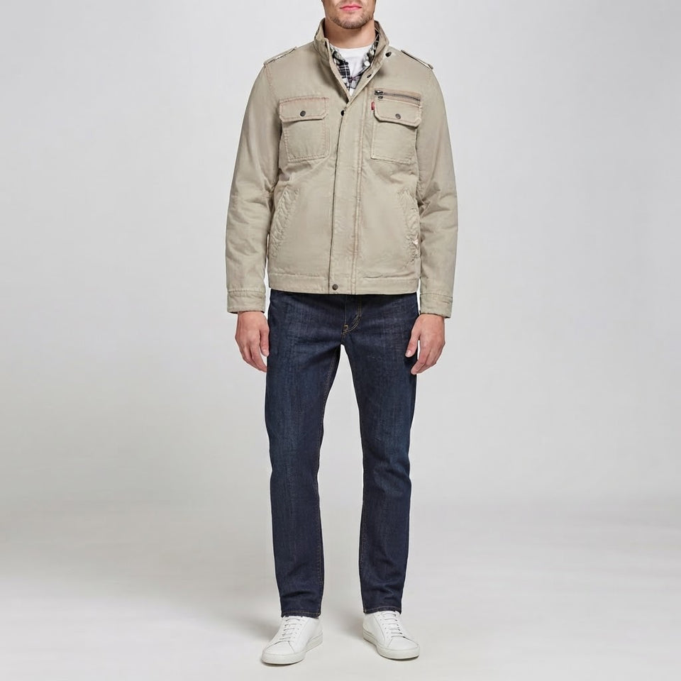 Levi's Men's Sand Military Utility Jacket