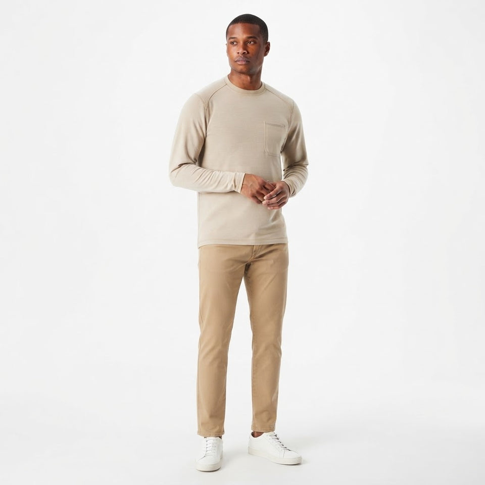 Bass Outdoor Men's Sand Plain Chest Pocket Blouse