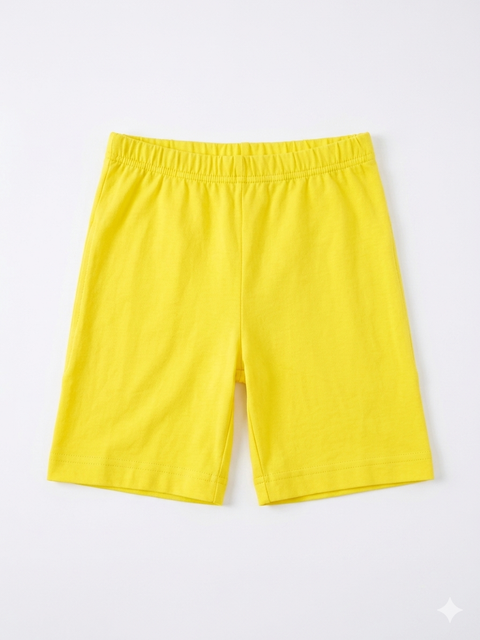 SD Girl's Yellow Basic Short With Elastic Waistband | SD In Lebanon