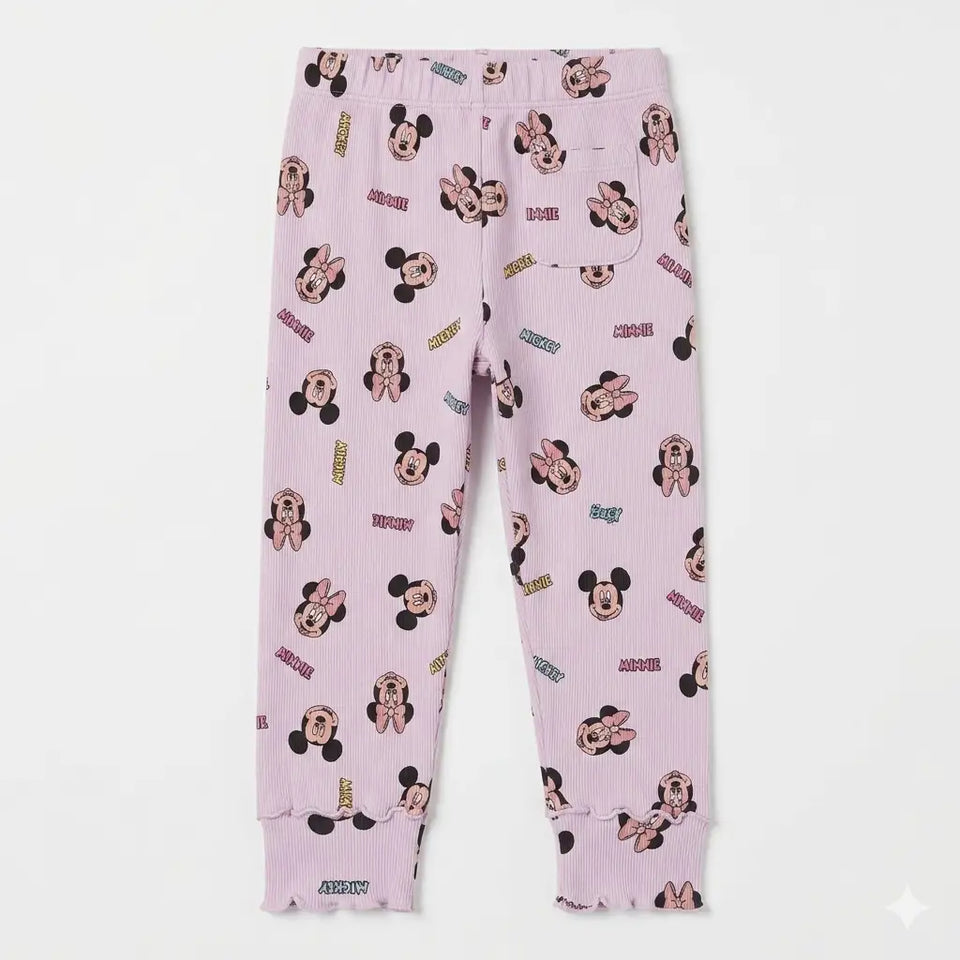 Zara Baby Girl's Light Purple Minnie Printed Leggings | Zara In Lebanon