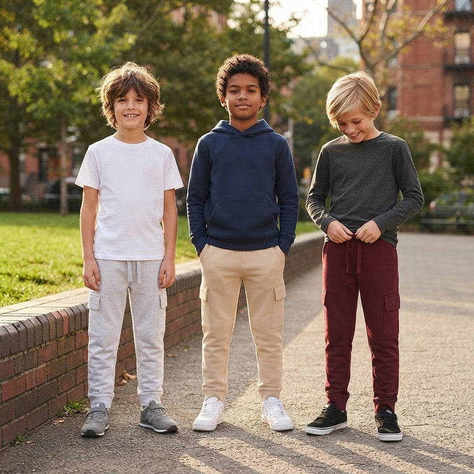 Sinsay Boy's Multicolor Elastic Waistband Pack Of 3 Sweatpants