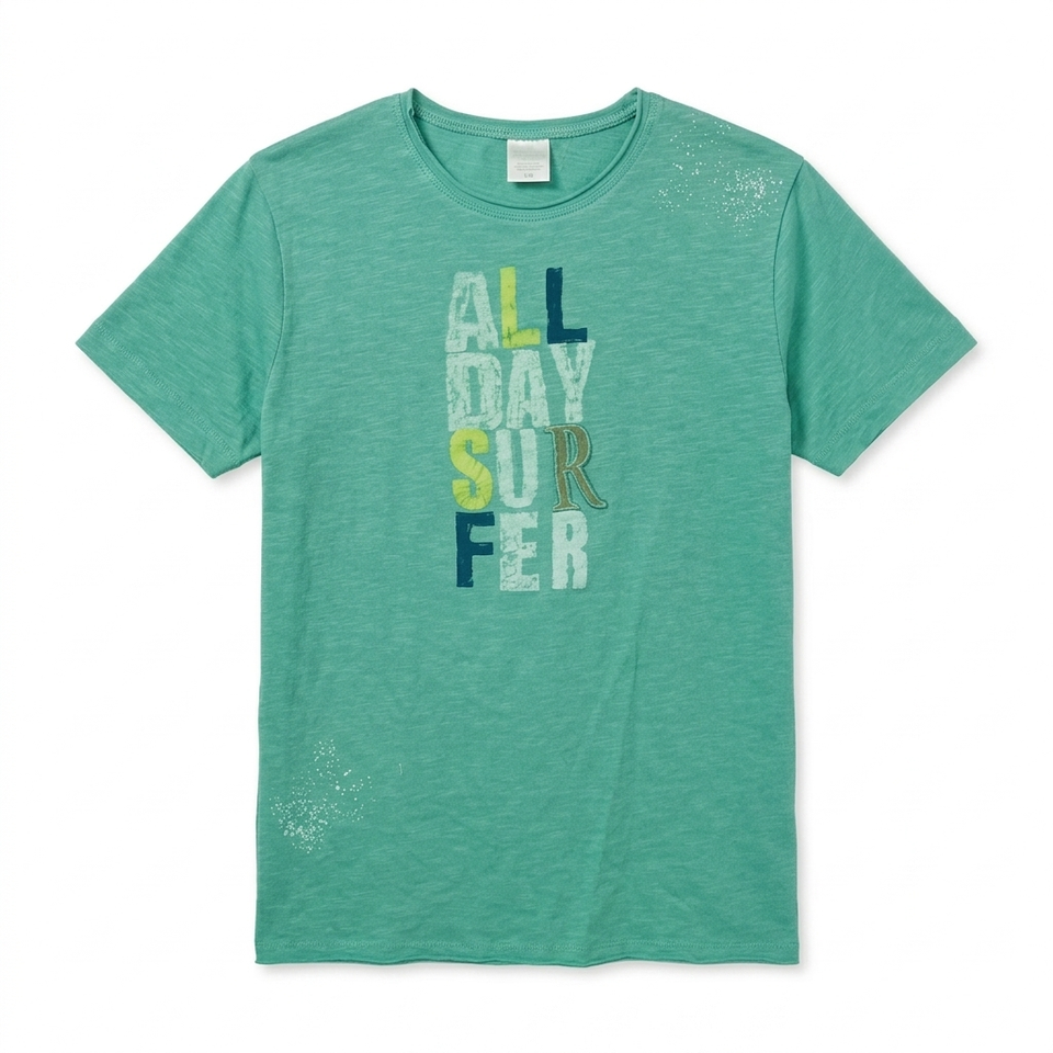 Zara Boy's Green " All Day Suffer " Printed T-Shirt | Zara In Lebanon