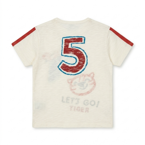 Zara Baby Boy's White "Let's Go Tiger" T-Shirt | Zara In Lebanon