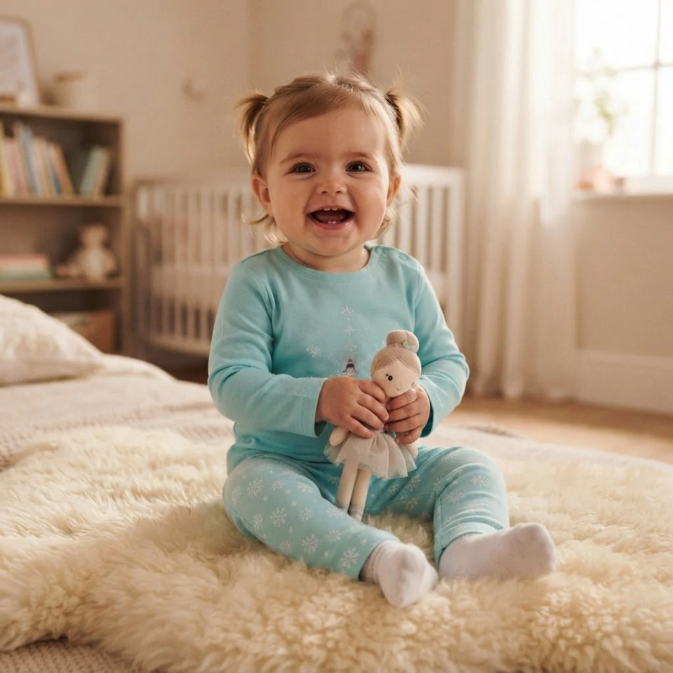 Sinsay Baby Girl's Mint Green Graphic Print Pajama Set