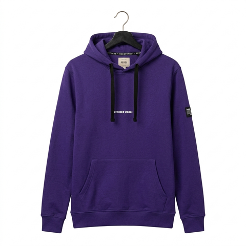 Redefined Rebel Men's Purple Chest Logo Hoodies | Redefined Rebel In Lebanon
