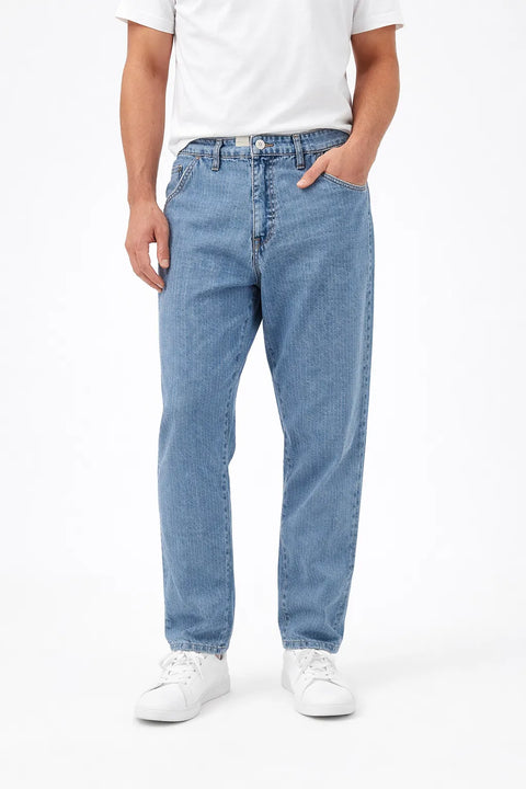 Rebel Men's Light Blue Loose Fit Denim Jeans | Rebel In Lebanon