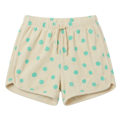 Zara Girl's Beige Polka Dot Short With Drawstring Waist | Zara In Lebanon