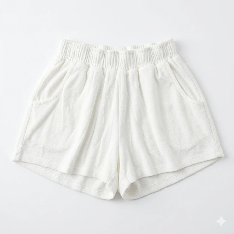 Zara Girl's White Cotton Linen-Blend Short With Drawstring Waist | Zara In Lebanon