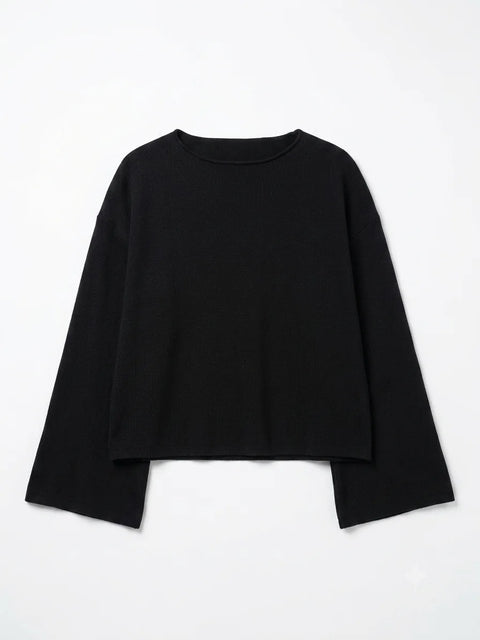 Emporio Armani Women's Black Wide Sleeves Blouse | Emporio Armani In Lebanon