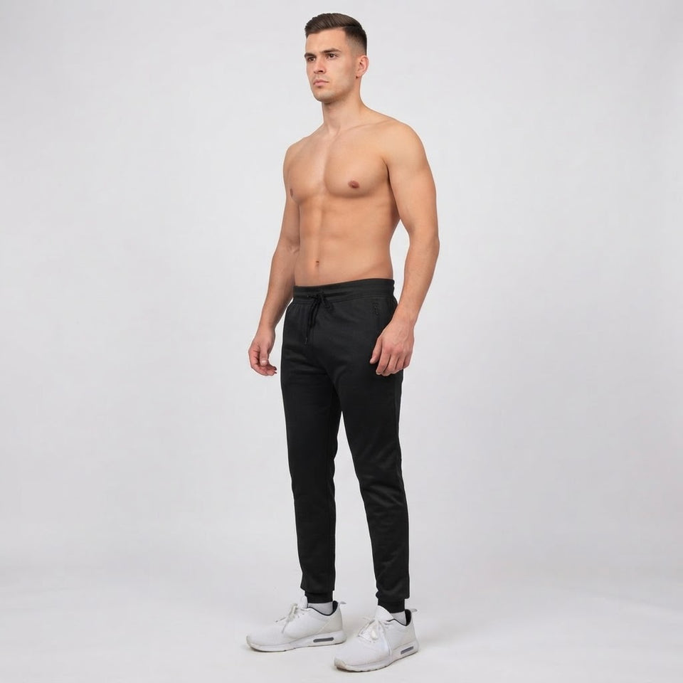 Blu Rock Men's Black Slim-Fit Athletic Sweatpants