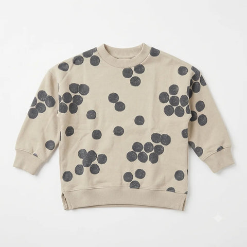 Zara Girl's Cream & Blue Polka Dots Sweatshirts | Zara In Lebanon