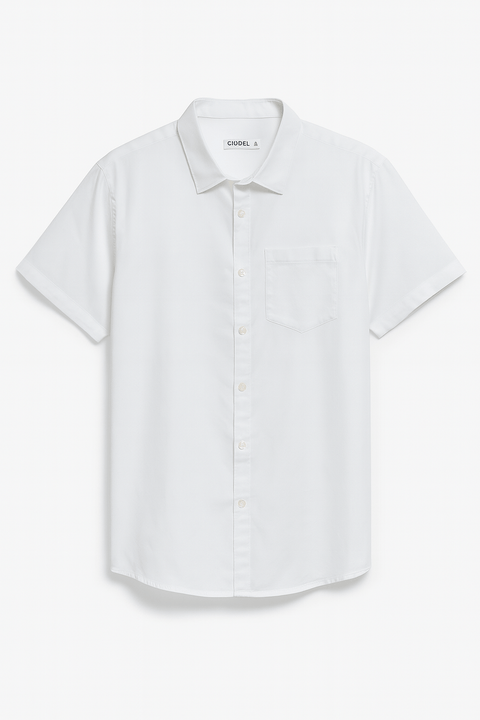 Sinsay Boy's White One Pocket Short Sleeve Shirt |Sinsay In Lebanon
