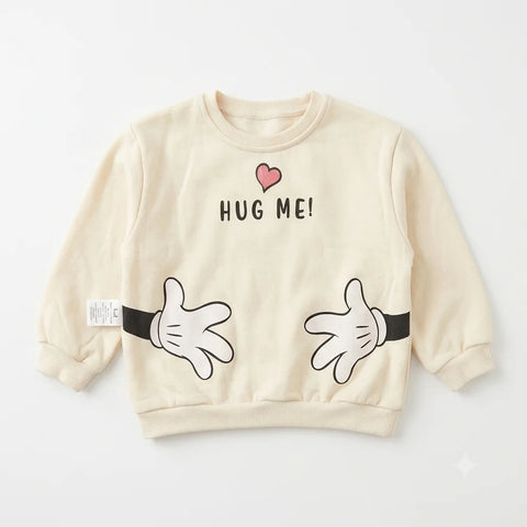 Zara Girl's Cream All Over Printed Crew Neck Sweatshirt | Zara In Lebanon