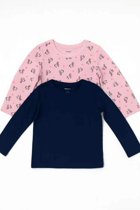Sinsay Girl's Pink & Navy Set Of 2Pcs Blouse | Sinsay In Lebanon
