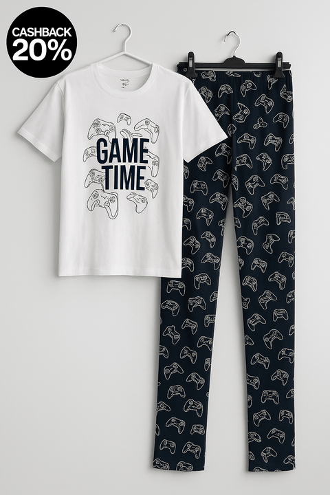 Sinsay Girl’s Navy & White Pajama Set 2 Pcs | Sinsay In Lebanon