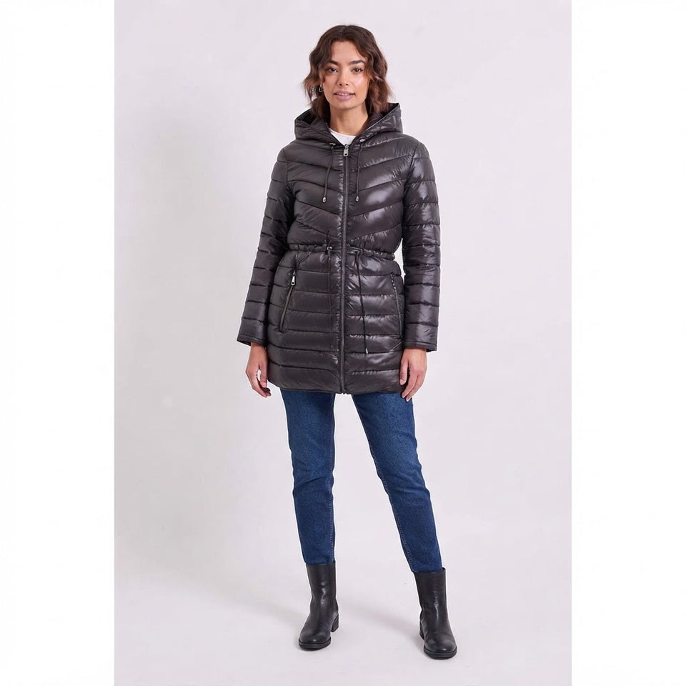 Kenneth Cole Women's Black Puffer Coat