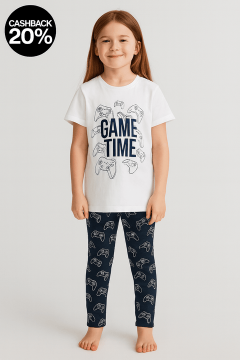 Sinsay Girl’s Navy & White Pajama Set 2 Pcs | Sinsay In Lebanon