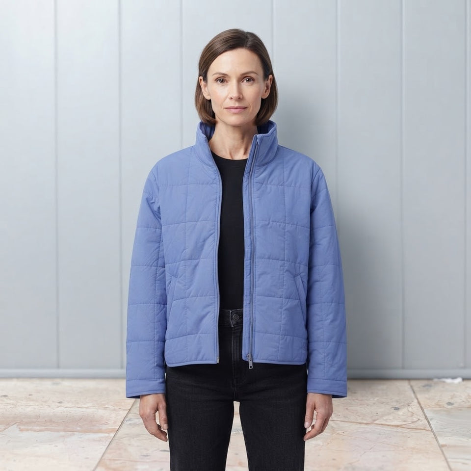 Roxy Women's Blue Quilted Puffer Jacket