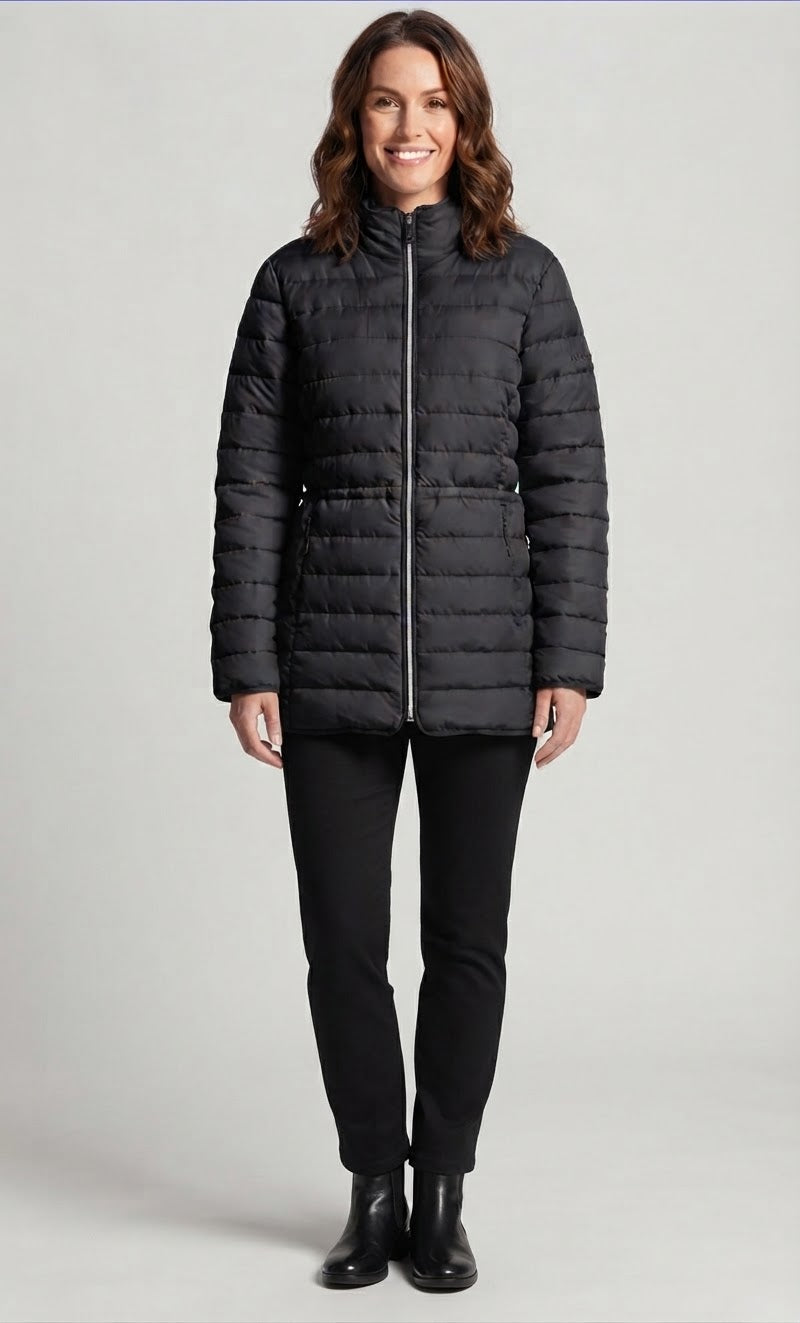 Nautica Women's Black Quilted Puffer Jacket