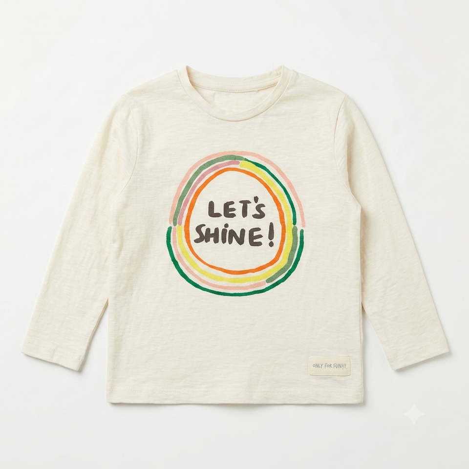 Zara Girl's Off White All Over Printed Crew Neck Blouse | Zara In Lebanon