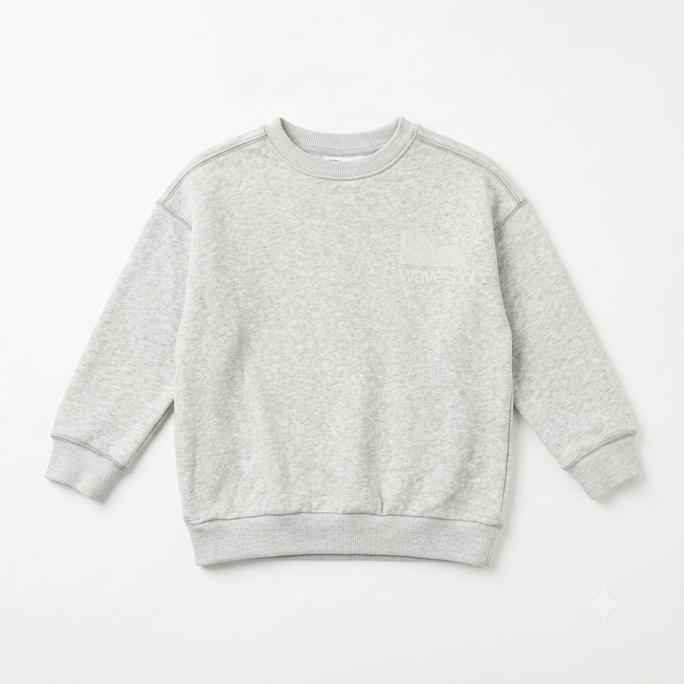 Zara Girl's Light Grey Graphic Crew Neck Sweatshirt | Zara In Lebanon