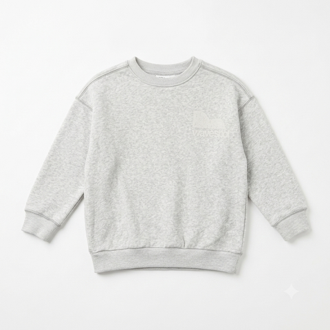 Zara Girl's Light Grey Graphic Crew Neck Sweatshirt | Zara In Lebanon