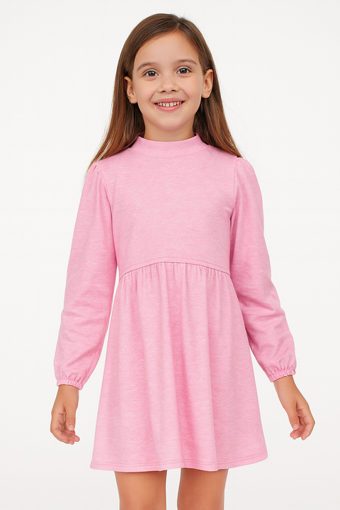 Terranova Girl's Pink Long-Sleeve Dress |Terranova  in Lebanon