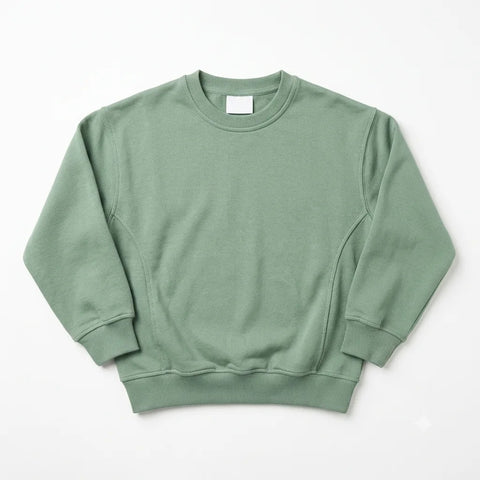 Zara Girl's Green Plain Pullover Sweatshirts | Zara In Lebanon