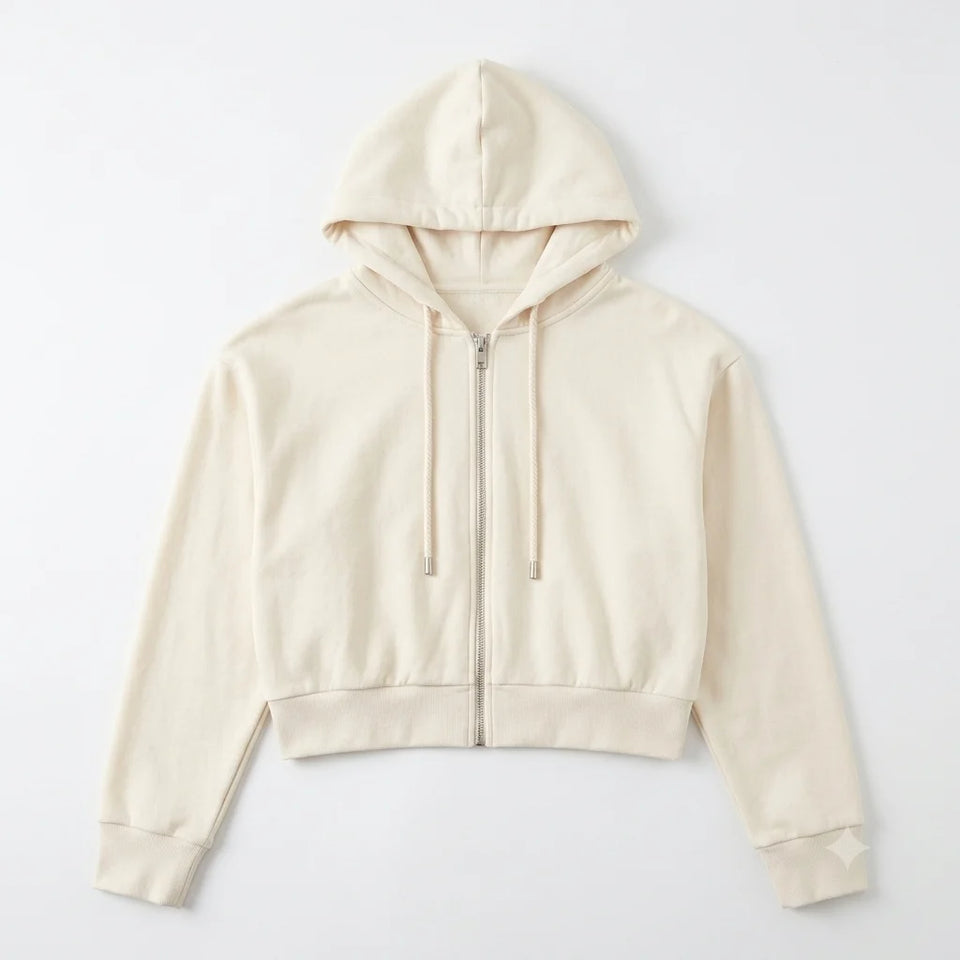 Oysho Women's Off White Cropped Jacket | Oysho In Lebanon